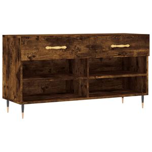 vidaXL Lavička na top&aacute;nky, tmav&yacute; dub 102x35x55 cm, kompozitn&eacute; drevo