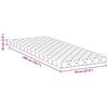 vidaXL Matrac Biela 70 x 200 cm PU pena