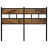 vidaXL N&aacute;hradn&eacute; čelo postele, tmav&yacute; dub 120 cm, železo a kompozitn&eacute; drevo