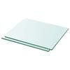 vidaXL Poličky 2 ks panel z priehľadn&eacute;ho skla 30x20 cm