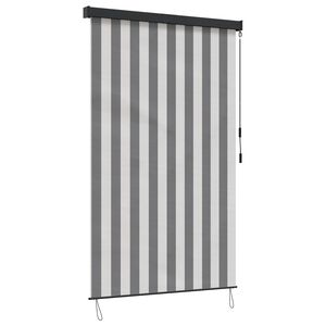vidaXL Roleta Antracitov&aacute; a biela 160 x 250 cm Textil a hlin&iacute;k
