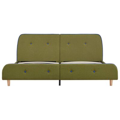 vidaXL Rám postele zelený 180x200 cm látkový