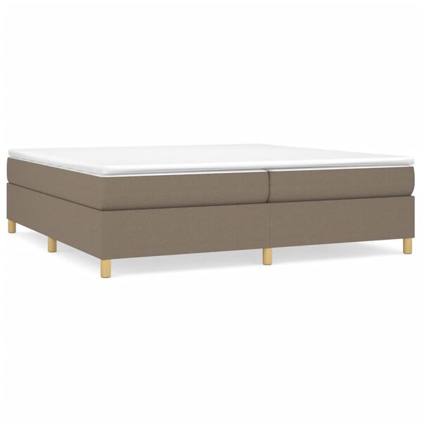 vidaXL Boxspring posteľ s matracom sivohned&yacute; 200x200 cm l&aacute;tka