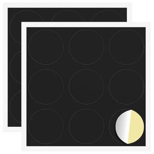 vidaXL Samolepiaci obal na skrutky 2 pcs Čierna &Oslash; 20 x 0,5 mm