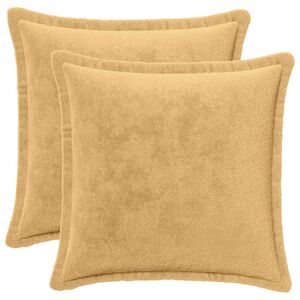 vidaXL Dekoračn&yacute; vank&uacute;&scaron; 2 ks HOUTEN Sivohned&aacute; 30 x 30 cm Flanel