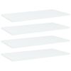 vidaXL Pr&iacute;davn&eacute; police 4 ks, biele 60x30x1,5 cm, drevotrieska