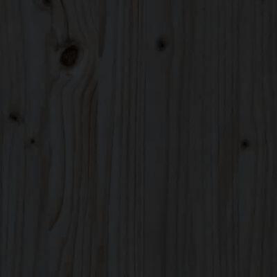 vidaXL Kvetináčová lavica čierna 184,5x39,5x56,5 cm masívna borovica