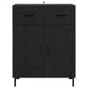 vidaXL Serv&iacute;rovacia skriňa so z&aacute;suvkou Čierny dub 69,5 x 34 x 90 cm