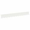 vidaXL Obrubn&iacute;k tr&aacute;vnika 10 ks 102 x 10 x 4 cm Oceľ Biela