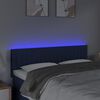 vidaXL Čelo postele s LED modr&eacute; 144x5x78/88 cm l&aacute;tka
