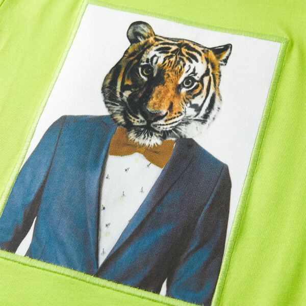 Detsk&eacute; tričko s kr&aacute;tkymi ruk&aacute;vmi limetkov&eacute; 116