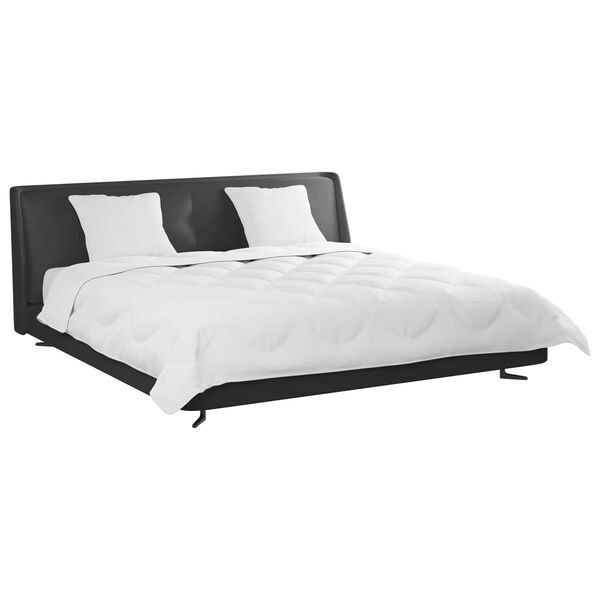 vidaXL Papl&oacute;n s vank&uacute;&scaron;om 3 pcs Biela Mikrovl&aacute;kno