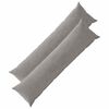 vidaXL Poťah na podložku 2 pcs HEERLEN Svetlosiv&aacute; 40 x 145 cm man&scaron;estr