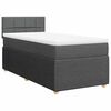 vidaXL Boxspring posteľ s matracom tmavosiv&aacute; 90x200 cm l&aacute;tka