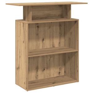 vidaXL Recepčn&yacute; st&ocirc;l dub artisan 100x40x104 cm kompozitn&eacute; drevo