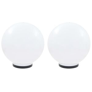 vidaXL LED lampy v tvare gule 2 ks, 40 cm, PMMA