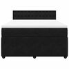 vidaXL Posteľn&yacute; r&aacute;m boxspring s matracom čierny 140x200 cm zamat