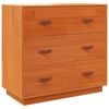 vidaXL Komoda voskovohned&aacute; 80x40x75 cm borovicov&yacute; mas&iacute;v