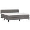 vidaXL Boxspring posteľ s matracom siv&aacute; 180x200 cm umel&aacute; koža