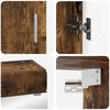 vidaXL Sada k&uacute;peľňov&eacute;ho n&aacute;bytku TULUM Dymov&aacute; dub Kompozitn&eacute; drevo