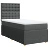 vidaXL Boxspring posteľ s matracom tmavosivá 90x190 cm látka