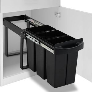 vidaXL V&yacute;suvn&yacute; smetn&yacute; k&ocirc;&scaron; do kuchynskej skrinky pomal&eacute; zatv&aacute;ranie 36 l