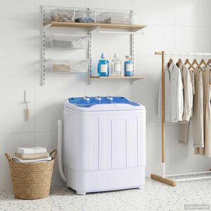 vidaXL Mini pr&aacute;čka s dvojitou n&aacute;dobou, 5,6 kg