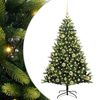 vidaXL Umel&yacute; vianočn&yacute; stromček s kĺbmi 150 LED Zelen&aacute; 120 cm PVC a PE