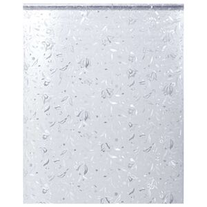 vidaXL Okenn&aacute; f&oacute;lia matn&aacute; vzor kvetu 90x500 cm PVC