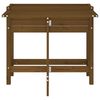 vidaXL Záhradný kvetináč so sklad.doskou medovo hnedý masívna borovica