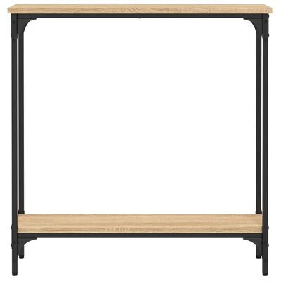 vidaXL Konzolový stolík dub sonoma 75x22,5x75 cm kompozitné drevo