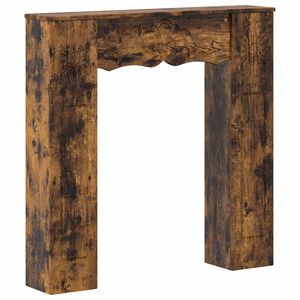 vidaXL R&aacute;m krbu Dymov&yacute; dub 102 x 20 x 102 cm Kompozitn&eacute; drevo