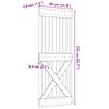 vidaXL Dvere NARVIK Pr&iacute;rodn&aacute; 80 x 210 cm Mas&iacute;vne borovicov&eacute; drevo