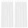 vidaXL Voile z&aacute;clona 2 ks Biela 225 x 140 cm Polyester