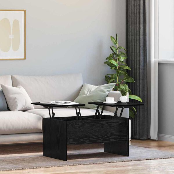 vidaXL Konferenčn&yacute; stol&iacute;k Čierny dub 102 x 50,5 x 46,5 cm