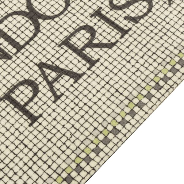 vidaXL Kuchynský koberec, prateľný, Hlavné mestá 60x180 cm, zamat