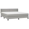 vidaXL Boxspring posteľ s matracom bledosiv&aacute; 180x200 cm l&aacute;tka
