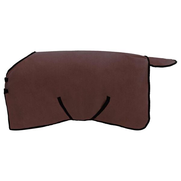 vidaXL Pl&aacute;&scaron;ť pre kone Pln&aacute; tmavohned&aacute; Polyester