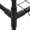 vidaXL 3-podlažn&yacute; stojan na rastliny Čierna 400 x 32 x 104 cm Oceľ