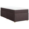 vidaXL Boxspring posteľ s matracom tmavohnedá 90x190 cm látka