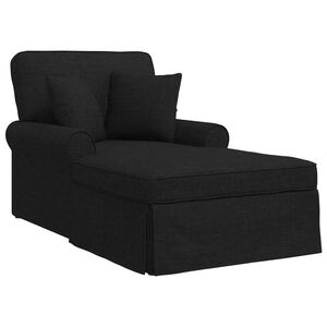 vidaXL Pufa s sukňou 3 ks Čierny l&aacute;tka 91 x 157 x 91 cm