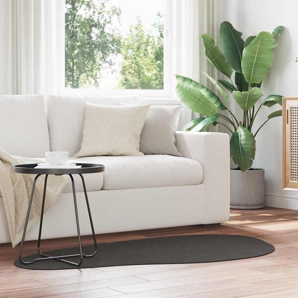 vidaXL Koberec HUARTE Antracit 80 x 150 cm Polyester