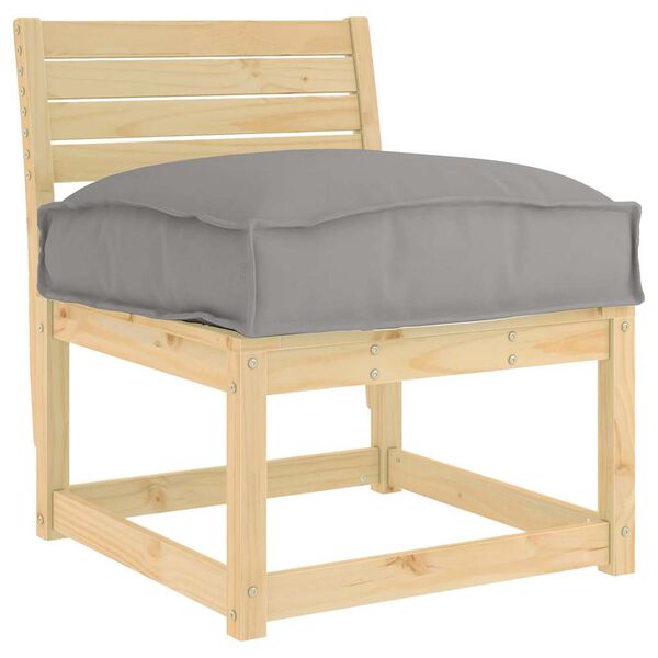 vidaXL Podložka Siv&aacute; 60 x 40 x 8 cm Oxfordsk&aacute; l&aacute;tka