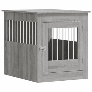 vidaXL N&aacute;bytkov&aacute; prepravka pre psa siv&aacute; sonoma 64,5x80x71cm komp.drevo