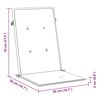 vidaXL Podložky na z&aacute;hradn&eacute; stoličky, vysok&eacute; operadlo 4 ks 120x50x2 cm
