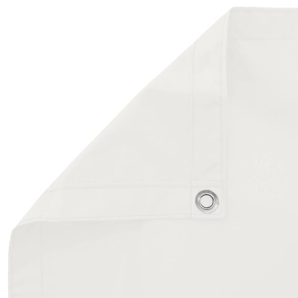 vidaXL Balk&oacute;nov&aacute; obrazovka Biely 75 x 200 cm PU potiahnut&yacute; oxford alu