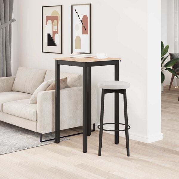 vidaXL Barový stôl Prírodná 110 x 55 x 105 cm Masívne borovicové drevo