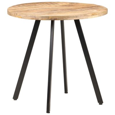 vidaXL Jedálenský stôl 80 cm surové mangovníkové drevo