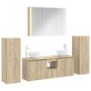 vidaXL Sada k&uacute;peľňov&eacute;ho n&aacute;bytku 6 pcs Dub sonoma