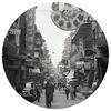 WallArt Kruhov&aacute; tapeta Hong Kong the Old Days 142,5 cm